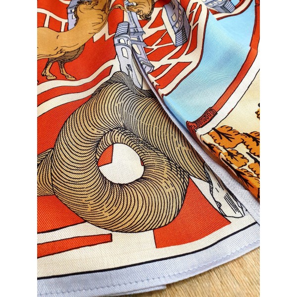 Inoui Editions šilko ir modalo skara ROME ORANGE